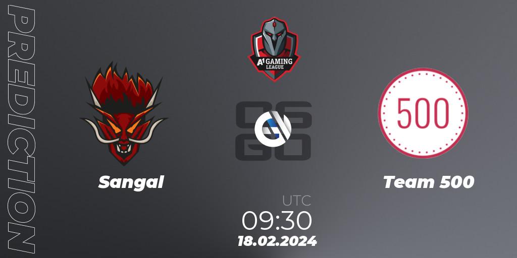 Sangal - Team 500: Maç tahminleri. 18.02.2024 at 09:30, Counter-Strike (CS2), A1 Gaming League Season 8