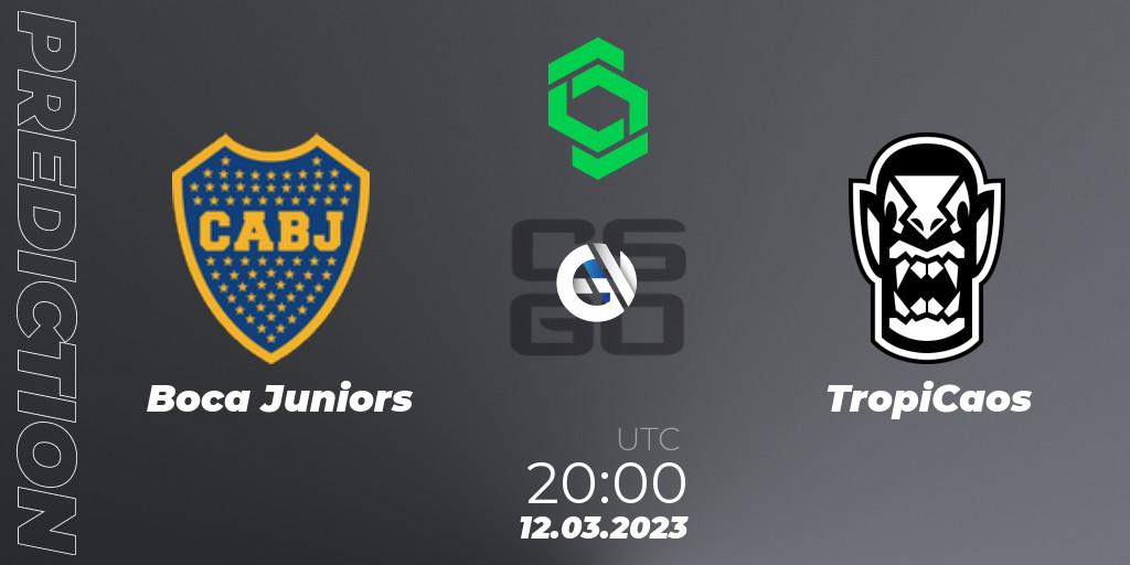 Boca Juniors - TropiCaos: Maç tahminleri. 12.03.2023 at 20:00, Counter-Strike (CS2), CCT South America Series #5