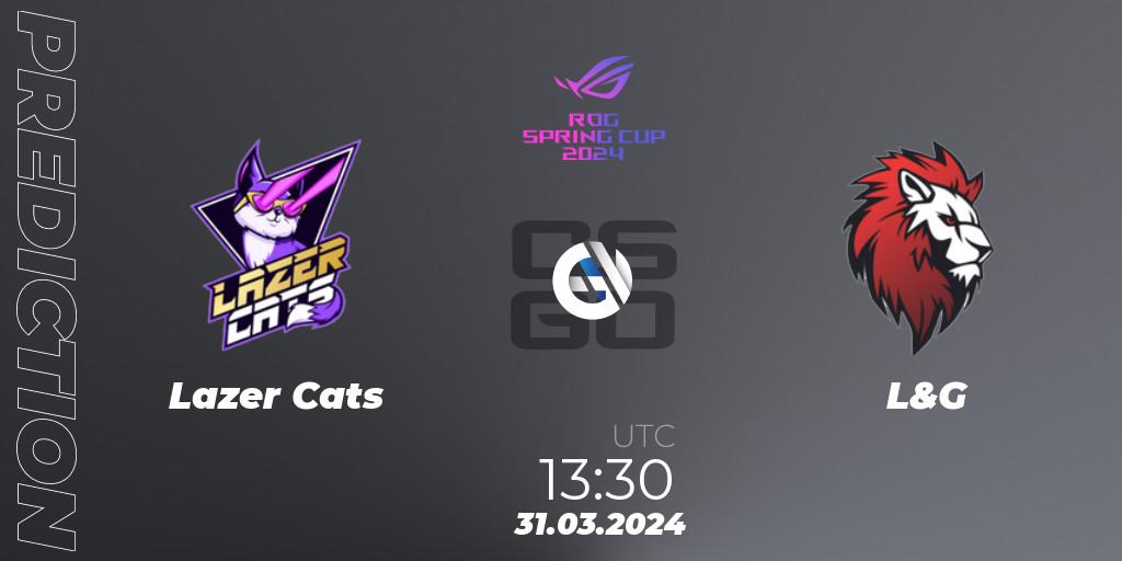 Lazer Cats - L&G: Maç tahminleri. 31.03.24, CS2 (CS:GO), Gameinside.ua ROG Spring Cup 2024