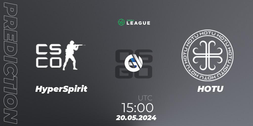 HyperSpirit - HOTU: Maç tahminleri. 20.05.2024 at 15:00, Counter-Strike (CS2), ESEA Season 49: Advanced Division - Europe