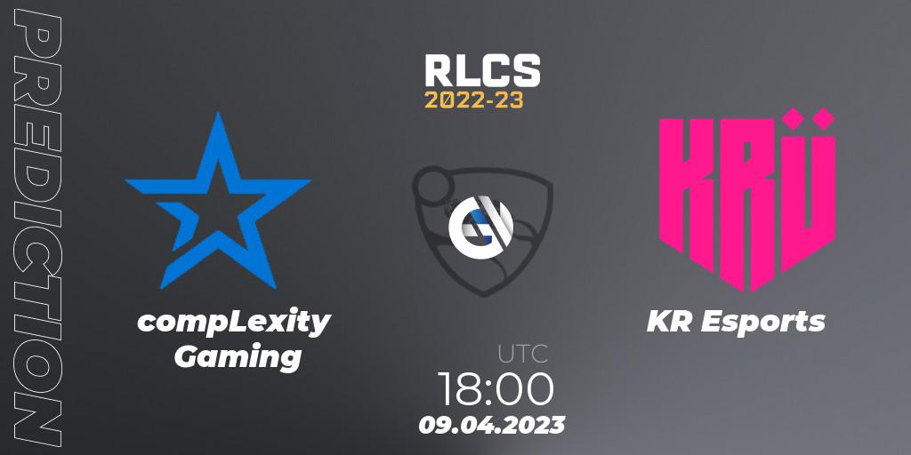 compLexity Gaming - KRÜ Esports: Maç tahminleri. 09.04.23, Rocket League, RLCS 2022-23 - Winter Split Major