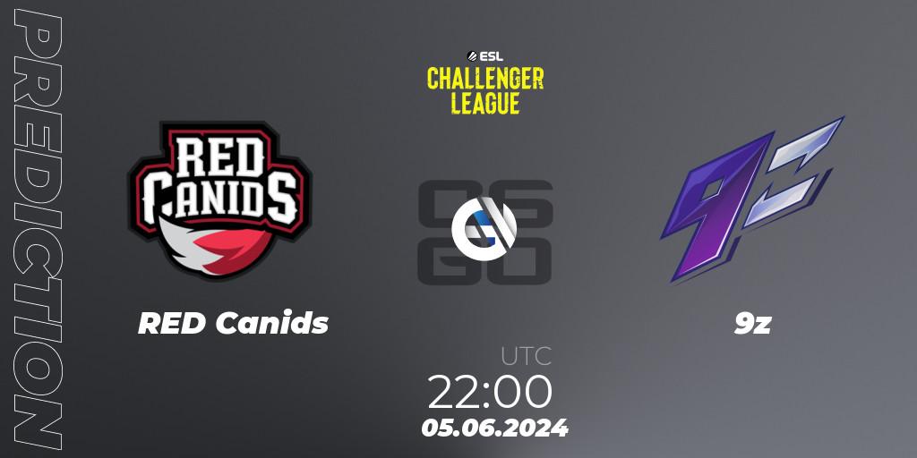 RED Canids - 9z: Maç tahminleri. 05.06.2024 at 22:00, Counter-Strike (CS2), ESL Challenger League Season 47: South America