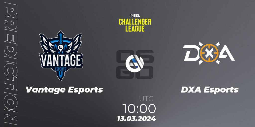 Vantage Esports - DXA Esports: Maç tahminleri. 13.03.2024 at 10:00, Counter-Strike (CS2), ESL Challenger League Season 47: Oceania