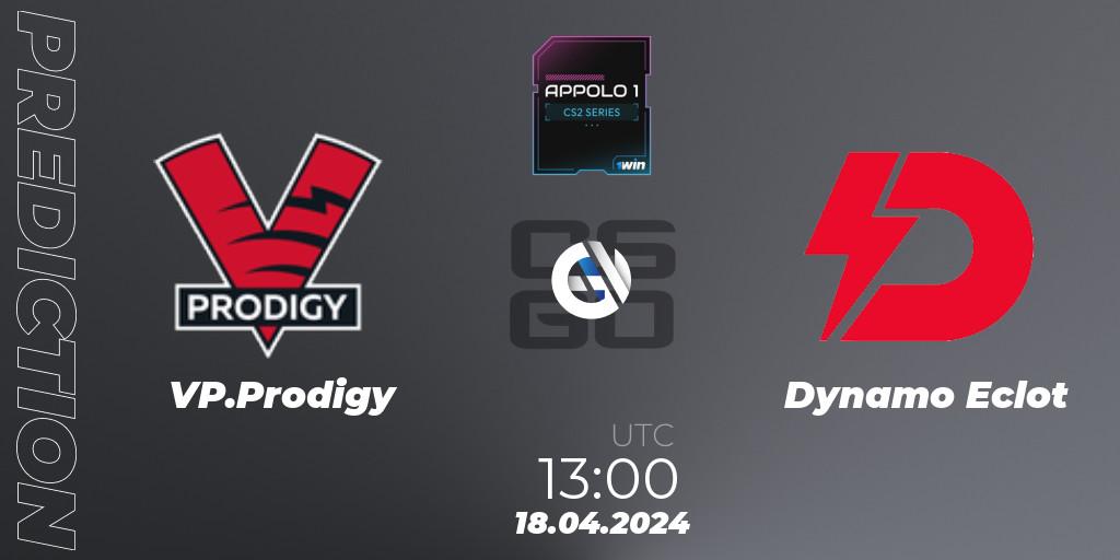 VP.Prodigy - Dynamo Eclot: Maç tahminleri. 18.04.2024 at 13:00, Counter-Strike (CS2), Appolo1 Series: Phase 1