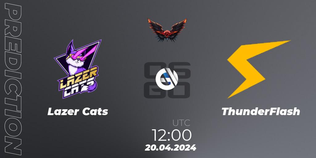 Lazer Cats - ThunderFlash: Maç tahminleri. 20.04.24, CS2 (CS:GO), Dragon Esports Club Cup