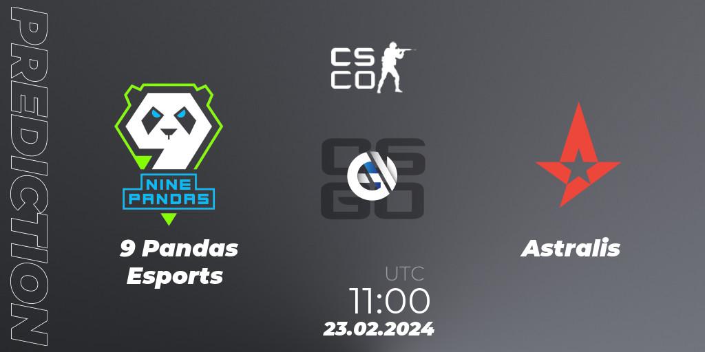 9 Pandas Esports - Astralis: Maç tahminleri. 23.02.24, CS2 (CS:GO), PGL CS2 Major Copenhagen 2024 Opening Stage Last Chance Qualifier