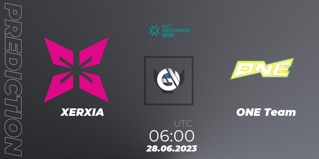 XERXIA - ONE Team: Maç tahminleri. 28.06.23, VALORANT, VALORANT Challengers Ascension 2023: Pacific - Group Stage