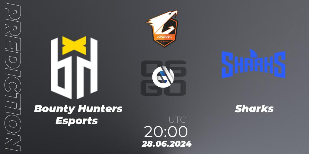 Bounty Hunters Esports - Sharks: Maç tahminleri. 28.06.2024 at 17:45, Counter-Strike (CS2), Aorus League 2024 Season 1: Brazil