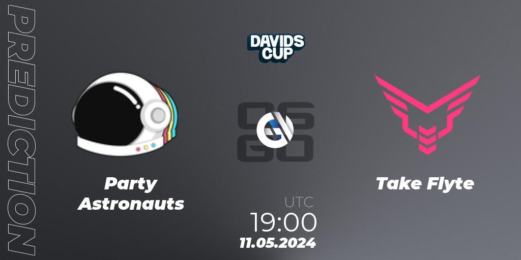 Party Astronauts - Take Flyte: Maç tahminleri. 11.05.2024 at 19:00, Counter-Strike (CS2), David's Cup 2024