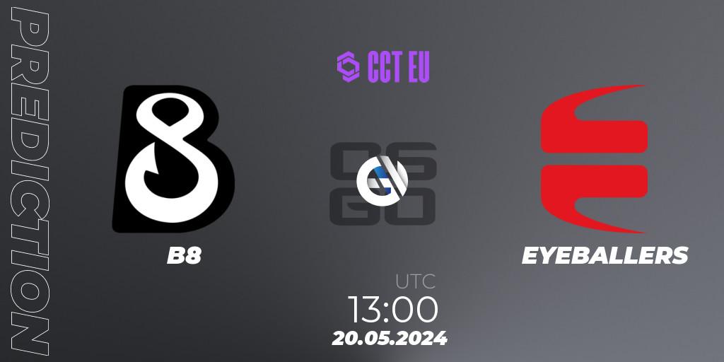 B8 - EYEBALLERS: Maç tahminleri. 20.05.2024 at 13:15, Counter-Strike (CS2), CCT Season 2 European Series #3