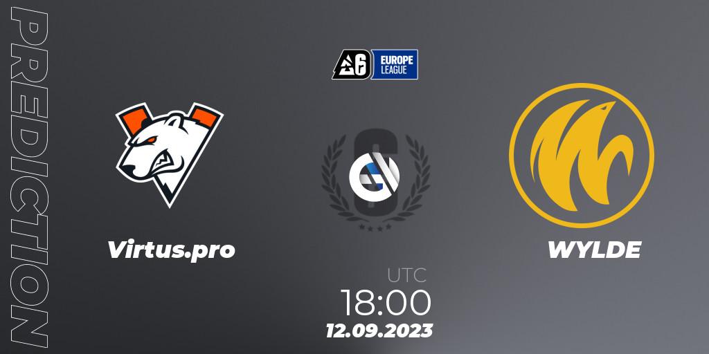 Virtus.pro - WYLDE: Maç tahminleri. 12.09.2023 at 18:00, Rainbow Six, Europe League 2023 - Stage 2