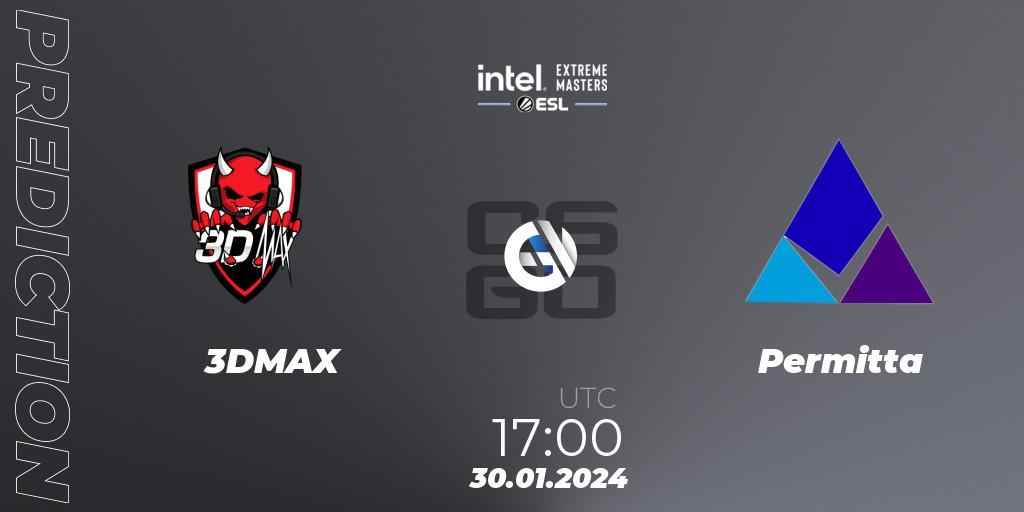 3DMAX - Permitta: Maç tahminleri. 30.01.2024 at 17:00, Counter-Strike (CS2), Intel Extreme Masters China 2024: European Open Qualifier #2
