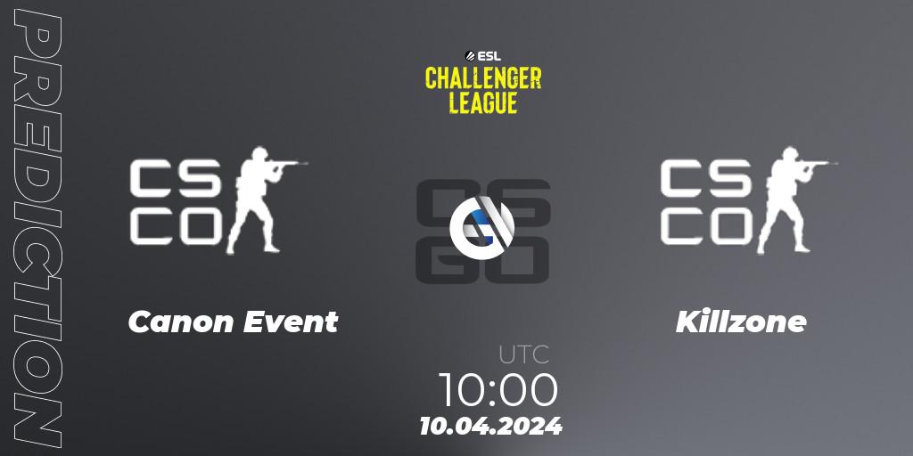 Canon Event - Killzone: Maç tahminleri. 10.04.2024 at 09:40, Counter-Strike (CS2), ESL Challenger League Season 47: Oceania