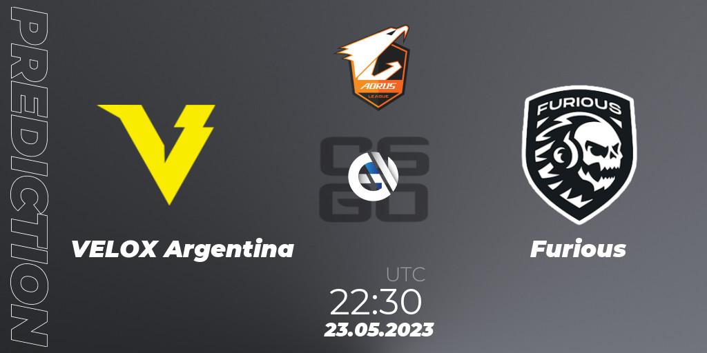 VELOX Argentina - Furious: Maç tahminleri. 23.05.2023 at 22:30, Counter-Strike (CS2), Aorus League Invitational 2023