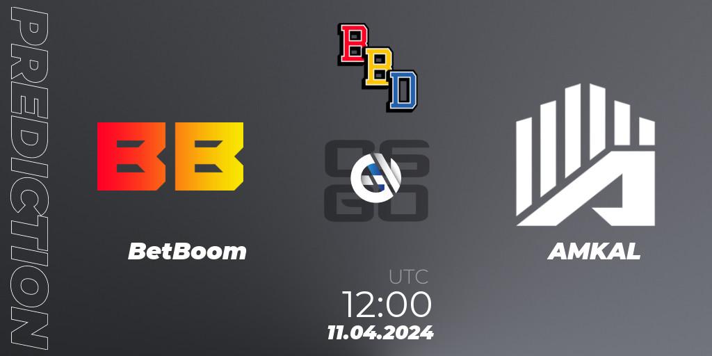 BetBoom - AMKAL: Maç tahminleri. 11.04.2024 at 12:00, Counter-Strike (CS2), BetBoom Dacha Belgrade 2024: European Qualifier