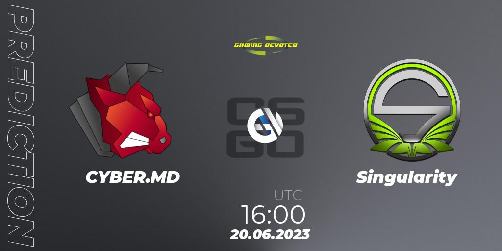 CYBER.MD - Singularity: Maç tahminleri. 26.06.2023 at 16:00, Counter-Strike (CS2), Gaming Devoted Become The Best: Series #2