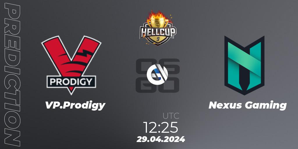 VP.Prodigy - Nexus Gaming: Maç tahminleri. 29.04.2024 at 12:25, Counter-Strike (CS2), HellCup #9