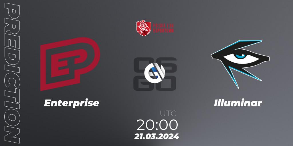 Enterprise - Illuminar: Maç tahminleri. 21.03.24, CS2 (CS:GO), Polska Liga Esportowa 2024: Split #1