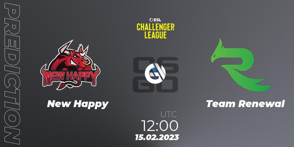 NewHappy - Team Renewal: Maç tahminleri. 25.02.2023 at 12:00, Counter-Strike (CS2), ESL Challenger League Season 44: Asia-Pacific