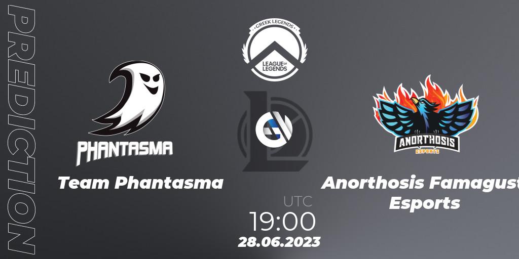 Team Phantasma - Anorthosis Famagusta Esports: Maç tahminleri. 28.06.2023 at 19:00, LoL, Greek Legends League Summer 2023