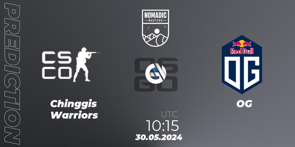 Chinggis Warriors - OG: Maç tahminleri. 30.05.2024 at 11:25, Counter-Strike (CS2), MESA Nomadic Masters: Spring 2024