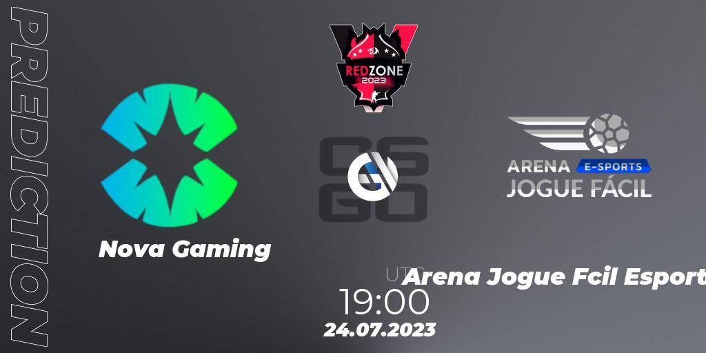 Nova Gaming - Arena Jogue Fácil Esports: Maç tahminleri. 24.07.2023 at 19:00, Counter-Strike (CS2), RedZone PRO League Season 5