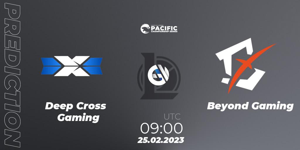 Deep Cross Gaming - Beyond Gaming: Maç tahminleri. 25.02.2023 at 09:00, LoL, PCS Spring 2023 - Group Stage