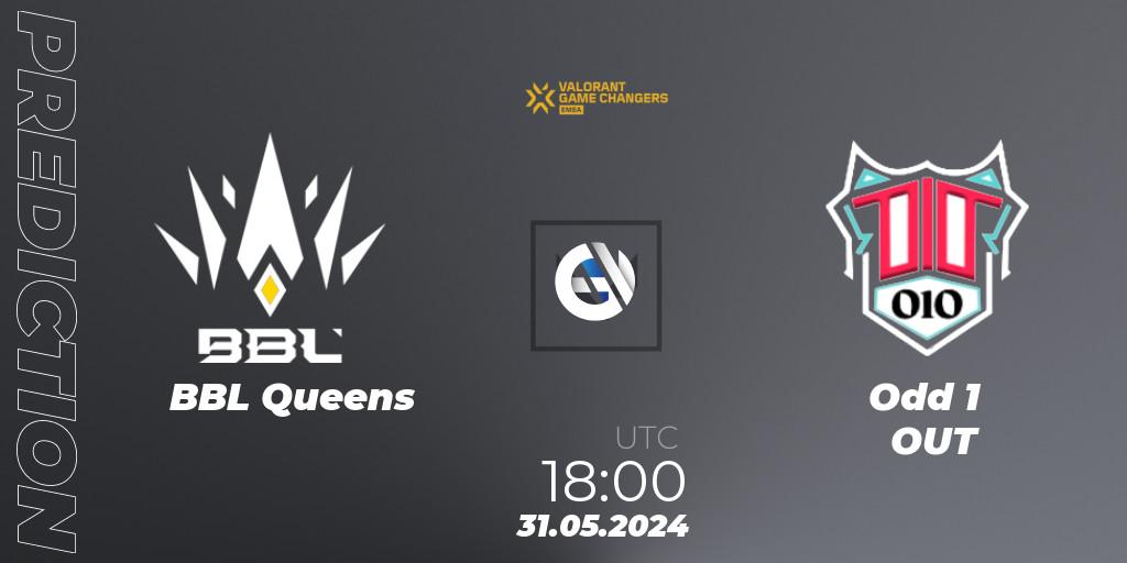 BBL Queens - Odd 1 OUT: Maç tahminleri. 31.05.2024 at 18:00, VALORANT, VCT 2024: Game Changers EMEA Stage 2