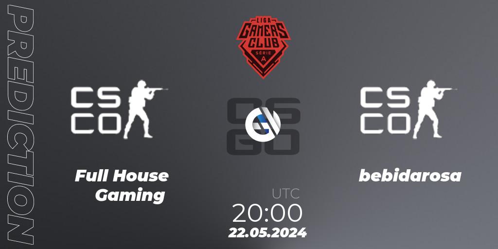Full House Gaming - bebidarosa: Maç tahminleri. 22.05.2024 at 20:00, Counter-Strike (CS2), Gamers Club Liga Série A: May 2024