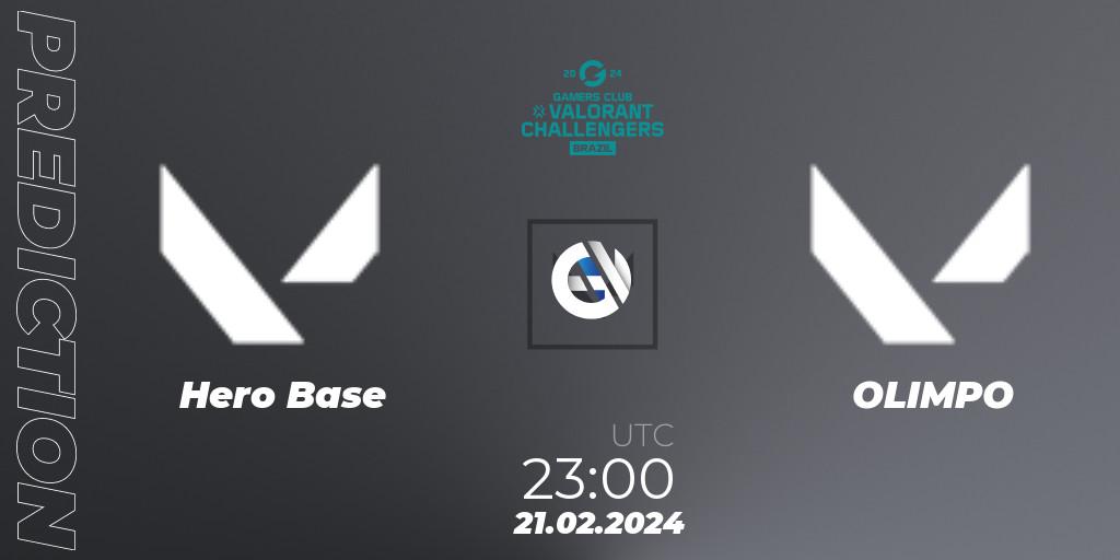 Hero Base - OLIMPO: Maç tahminleri. 21.02.2024 at 23:00, VALORANT, VALORANT Challengers Brazil 2024: Split 1