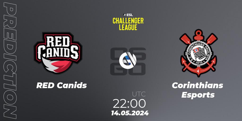 RED Canids - Corinthians Esports: Maç tahminleri. 14.05.2024 at 22:00, Counter-Strike (CS2), ESL Challenger League Season 47: South America