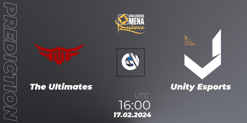 The Ultimates - Unity Esports: Maç tahminleri. 17.02.2024 at 16:00, VALORANT, VALORANT Challengers 2024 MENA: Resilience Split 1 - GCC and Iraq