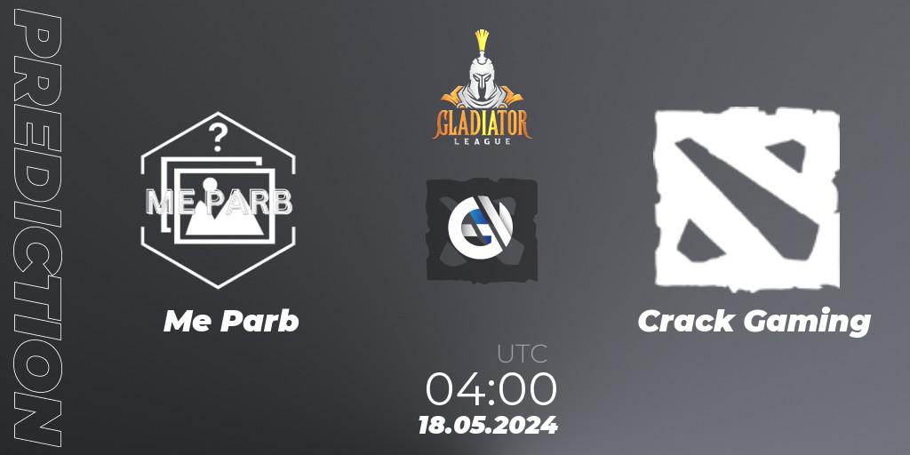 Me Parb - Crack Gaming: Maç tahminleri. 18.05.2024 at 04:00, Dota 2, Gladiator League