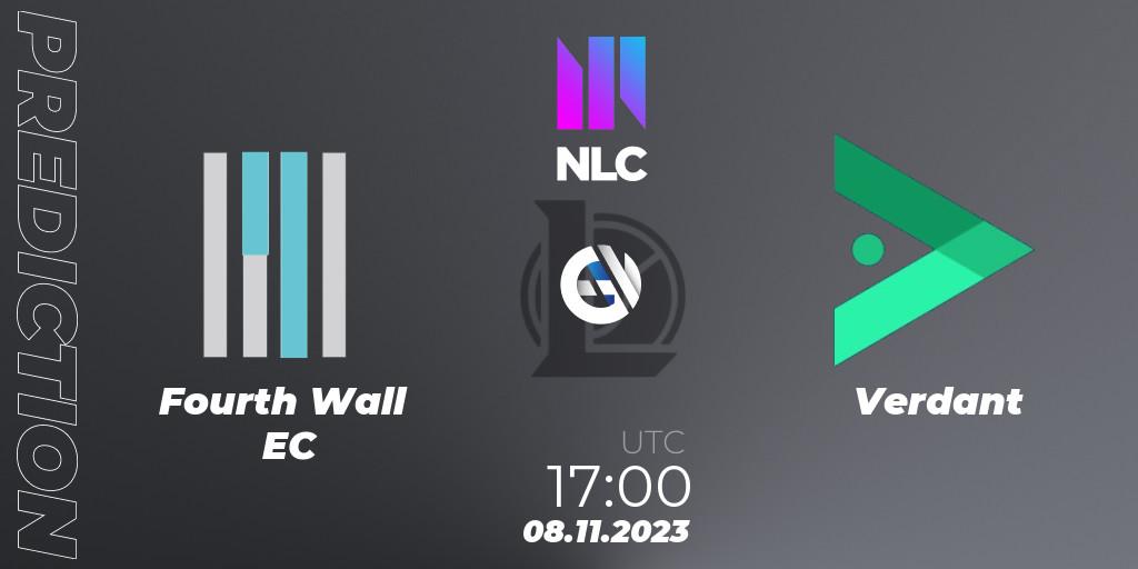 Fourth Wall EC - Verdant: Maç tahminleri. 08.11.2023 at 17:00, LoL, NLC Aurora Cup 2023