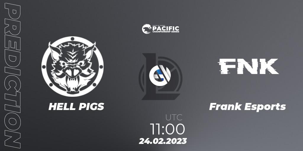 HELL PIGS - Frank Esports: Maç tahminleri. 24.02.2023 at 11:10, LoL, PCS Spring 2023 - Group Stage