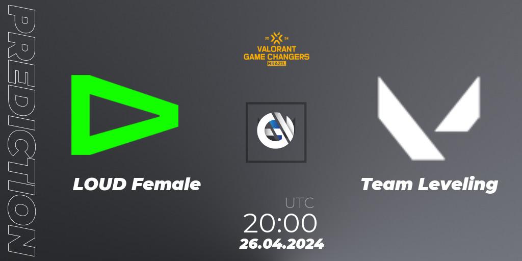 LOUD Female - Team Leveling: Maç tahminleri. 26.04.24, VALORANT, VCT 2024: Game Changers Brazil Series 1