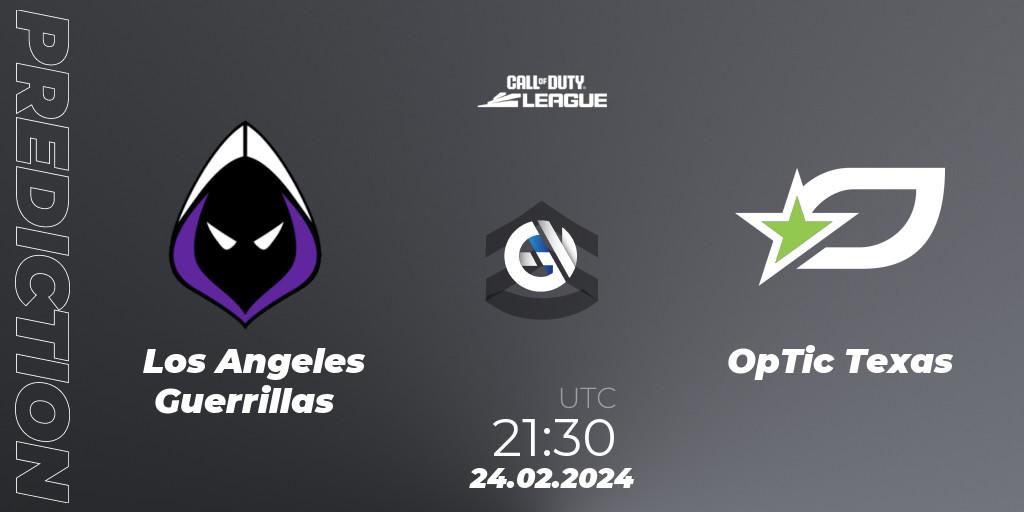 Los Angeles Guerrillas - OpTic Texas: Maç tahminleri. 24.02.24, Call of Duty, Call of Duty League 2024: Stage 2 Major Qualifiers