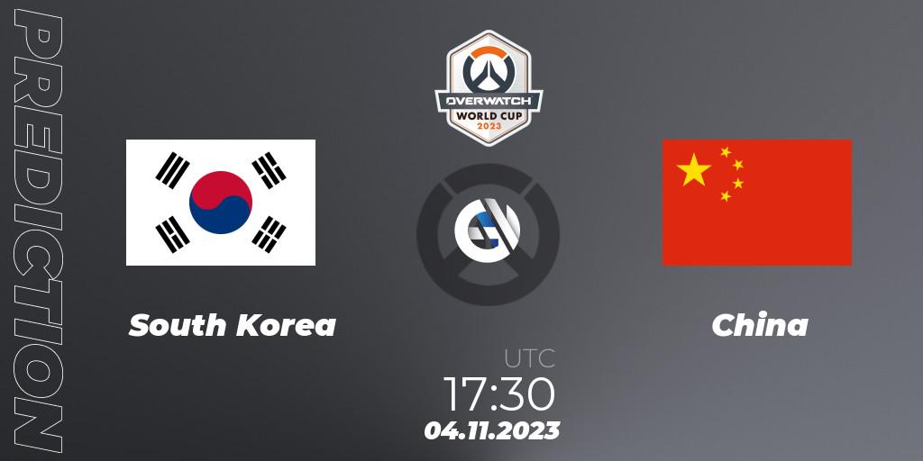 South Korea - China: Maç tahminleri. 04.11.23, Overwatch, Overwatch World Cup 2023
