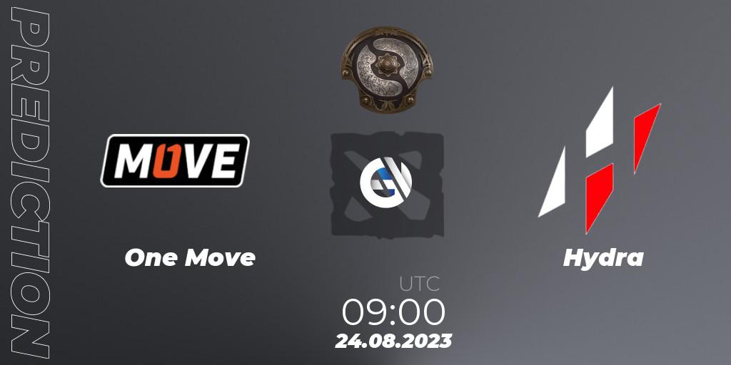 One Move - Hydra: Maç tahminleri. 24.08.2023 at 09:51, Dota 2, The International 2023 - Eastern Europe Qualifier