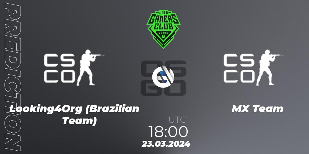 Looking4Org (Brazilian Team) - MX Team: Maç tahminleri. 23.03.2024 at 18:00, Counter-Strike (CS2), Gamers Club Liga Série B: March 2024