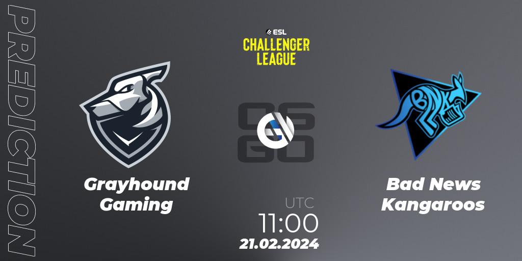 Grayhound Gaming - Bad News Kangaroos: Maç tahminleri. 21.02.24, CS2 (CS:GO), ESL Challenger League Season 47: Oceania