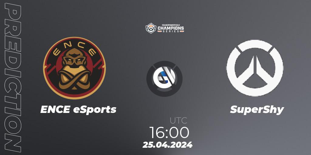 ENCE eSports - SuperShy: Maç tahminleri. 25.04.2024 at 16:00, Overwatch, Overwatch Champions Series 2024 - EMEA Stage 2 Main Event