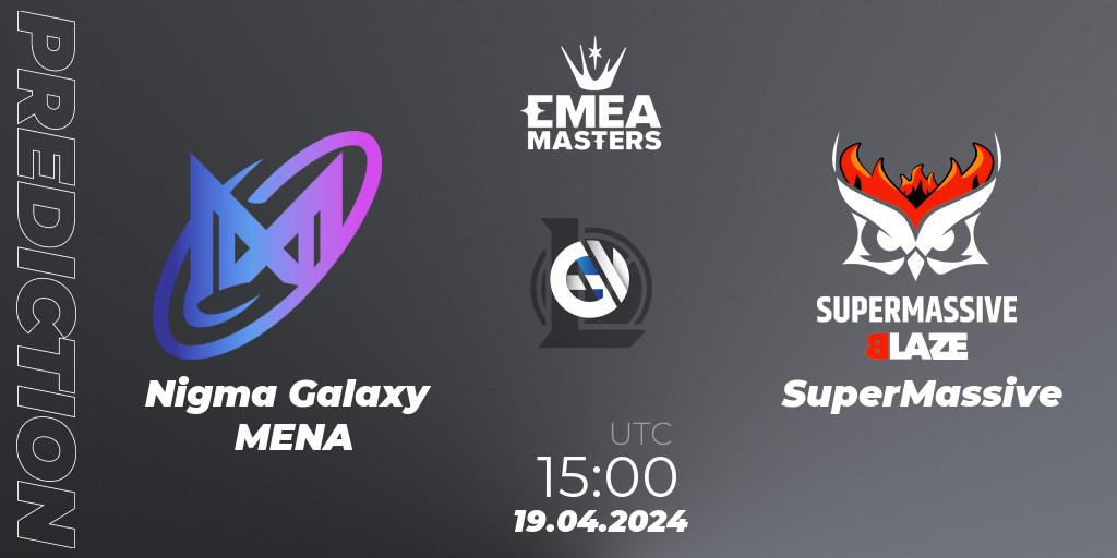 Nigma Galaxy MENA - SuperMassive: Maç tahminleri. 19.04.24, LoL, EMEA Masters Spring 2024 - Group Stage