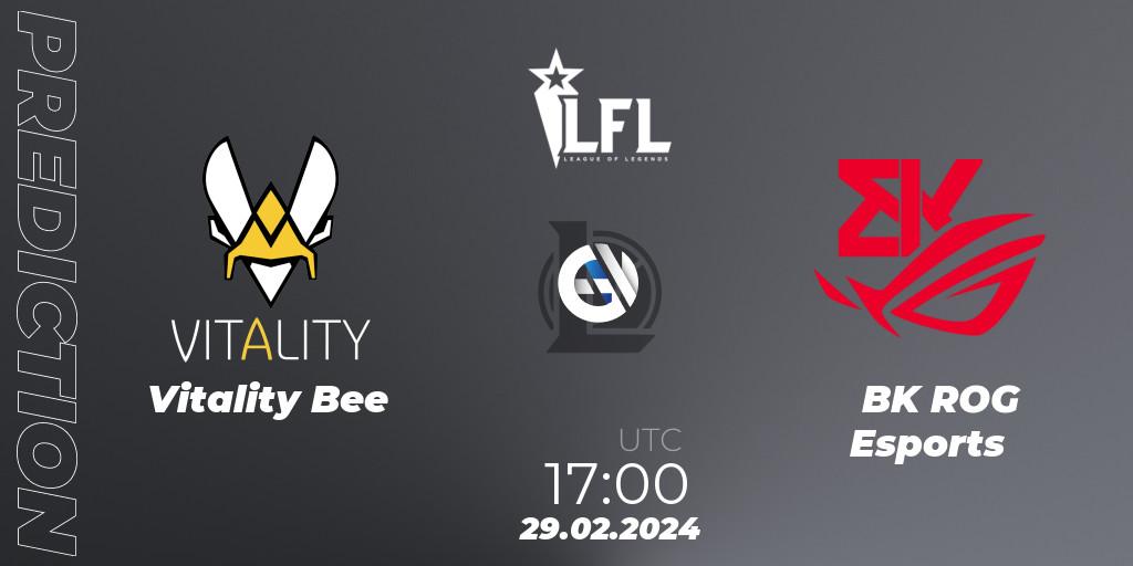 Vitality Bee - BK ROG Esports: Maç tahminleri. 29.02.24, LoL, LFL Spring 2024