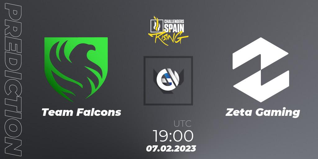 Falcons - Zeta Gaming: Maç tahminleri. 07.02.23, VALORANT, VALORANT Challengers 2023 Spain: Rising Split 1