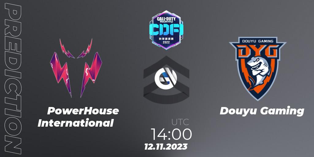 PowerHouse International - Douyu Gaming: Maç tahminleri. 12.11.2023 at 12:30, Call of Duty, CODM Fall Invitational 2023