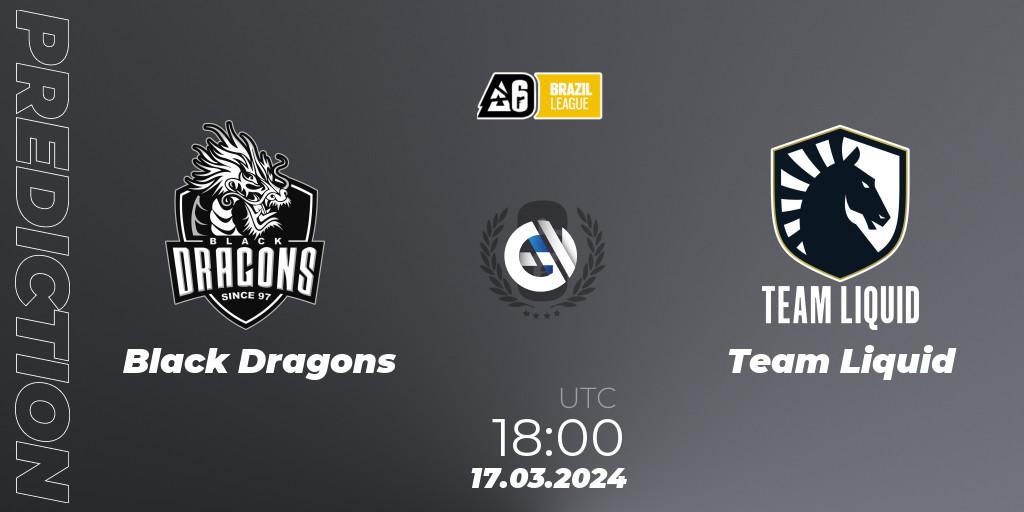 Black Dragons - Team Liquid: Maç tahminleri. 17.03.24, Rainbow Six, Brazil League 2024 - Stage 1