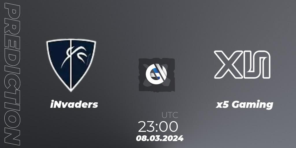 iNvaders - x5 Gaming: Maç tahminleri. 12.03.24, Dota 2, Maincard Unmatched - March
