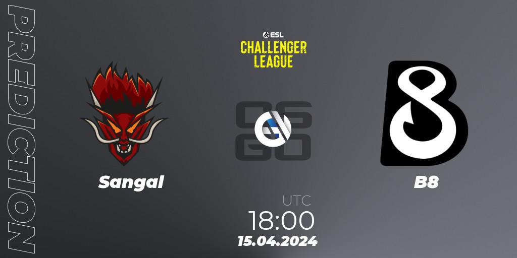 Sangal - B8: Maç tahminleri. 15.04.2024 at 18:00, Counter-Strike (CS2), ESL Challenger League Season 47: Europe
