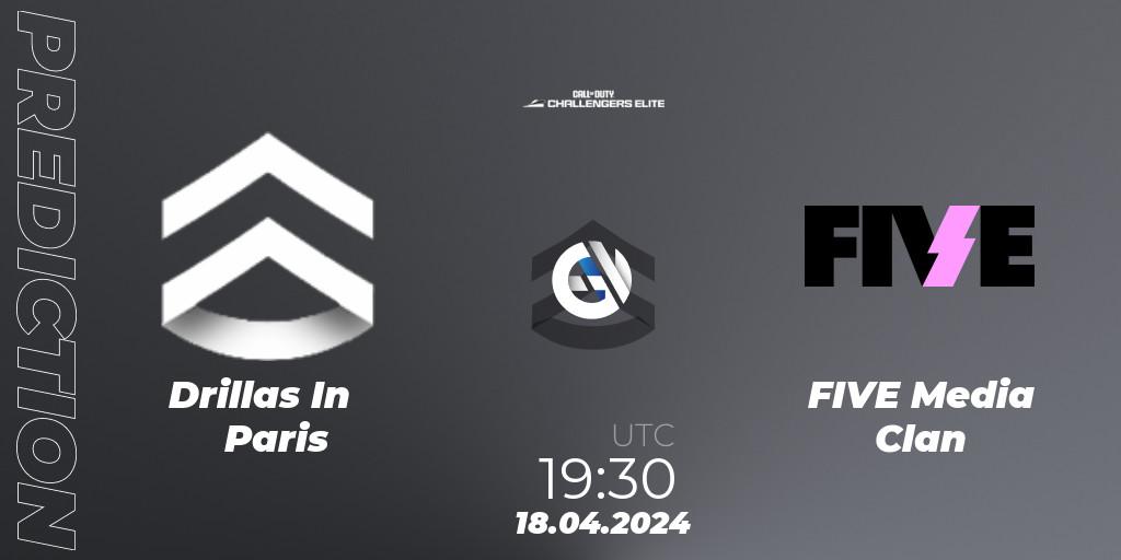 Drillas In Paris - FIVE Media Clan: Maç tahminleri. 18.04.2024 at 19:30, Call of Duty, Call of Duty Challengers 2024 - Elite 2: EU